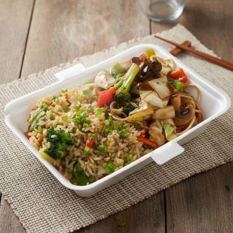 CHAPSUI VEGETARIANO + SU CHAUFA VEGE