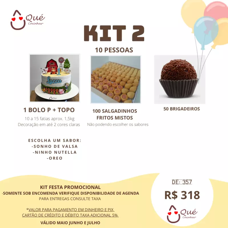 KIT 2 - 10 pessoas