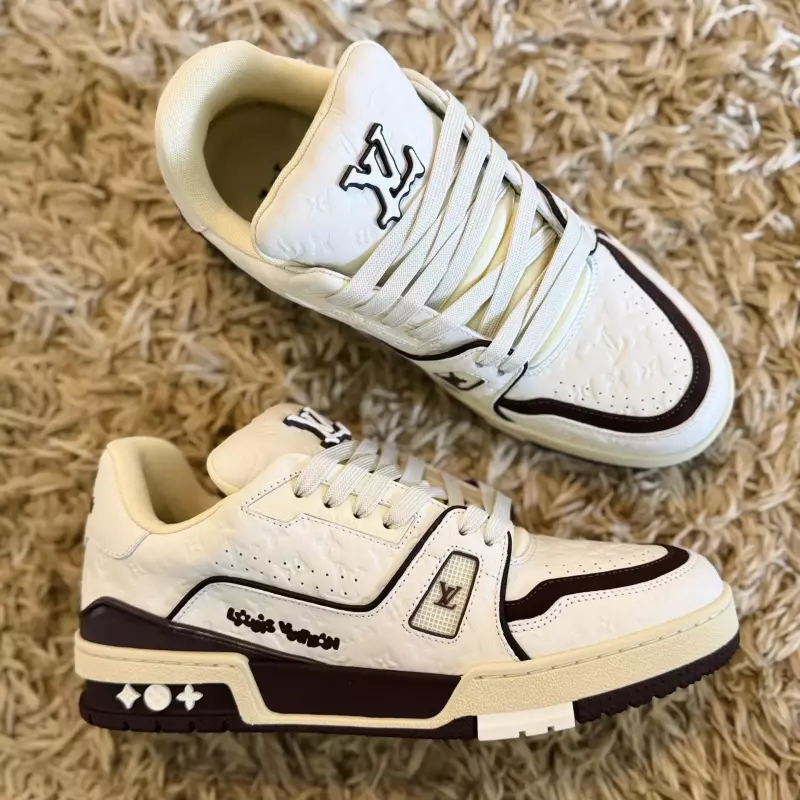 TENIS LOUIS VUITTON WHITE&BROWN