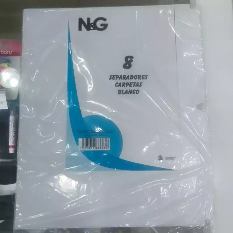 Separadores blancos de 8