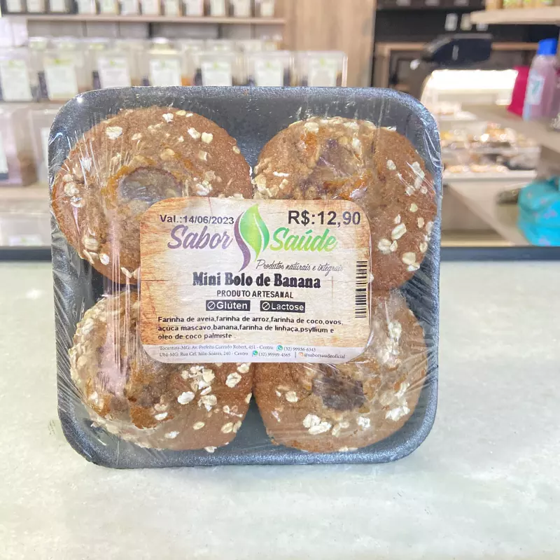 Mini Bolo de Banana(4 un)