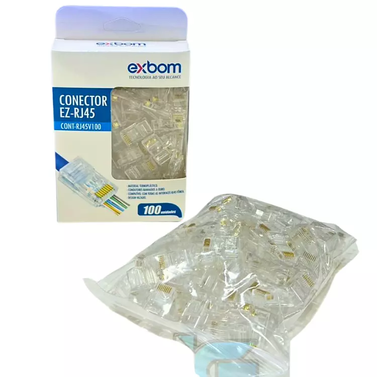 CONECTOR RJ45 EXBOM RJ45V100