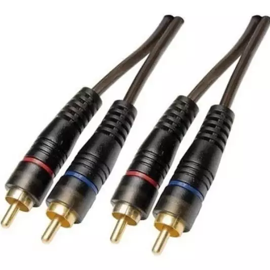 CABO 2 + 2 RCA 0.5M MXT AUTOMOTIVO