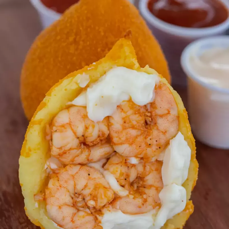 Cox. de camarão c/catupiry original