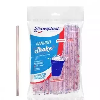 Canudo Strawplast Shake (7226)