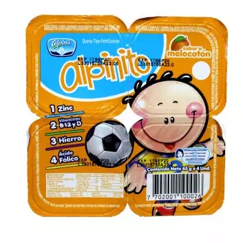 ALPINITO X 4 UNID MELOCOTON