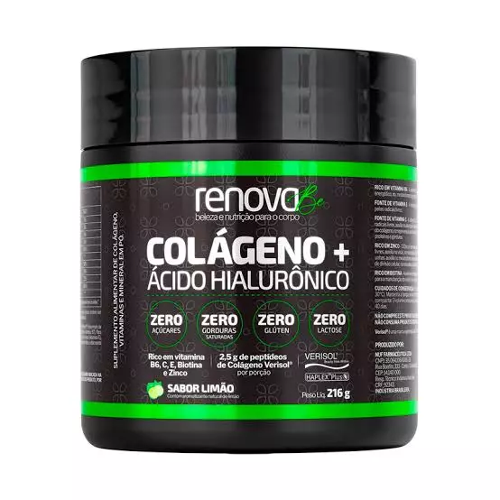 Colágeno+ ácido hialurônico 216g