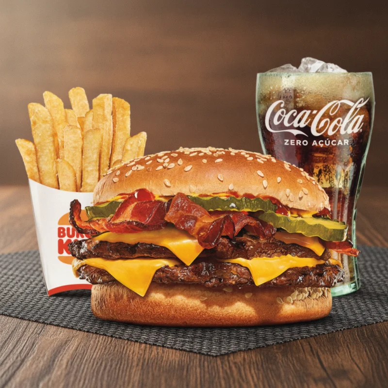 MENU DOUBLE CHEESE BACON XXL