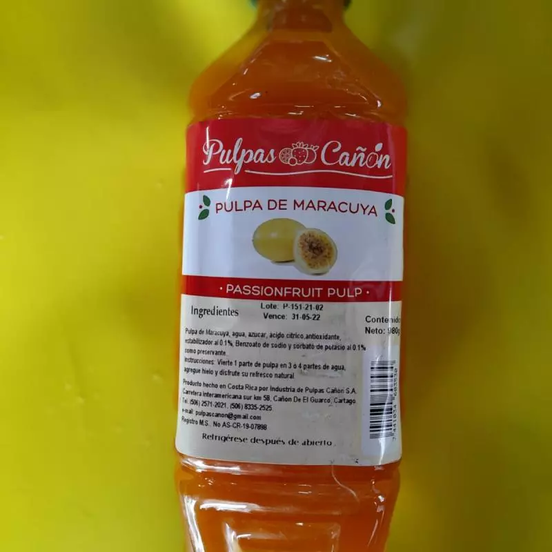 PULPA DE MARACUYA 1 LITRO