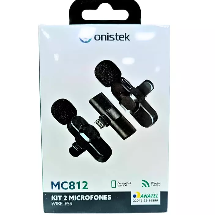 MICROFONE S/ FIO DUPLO IOS MC812