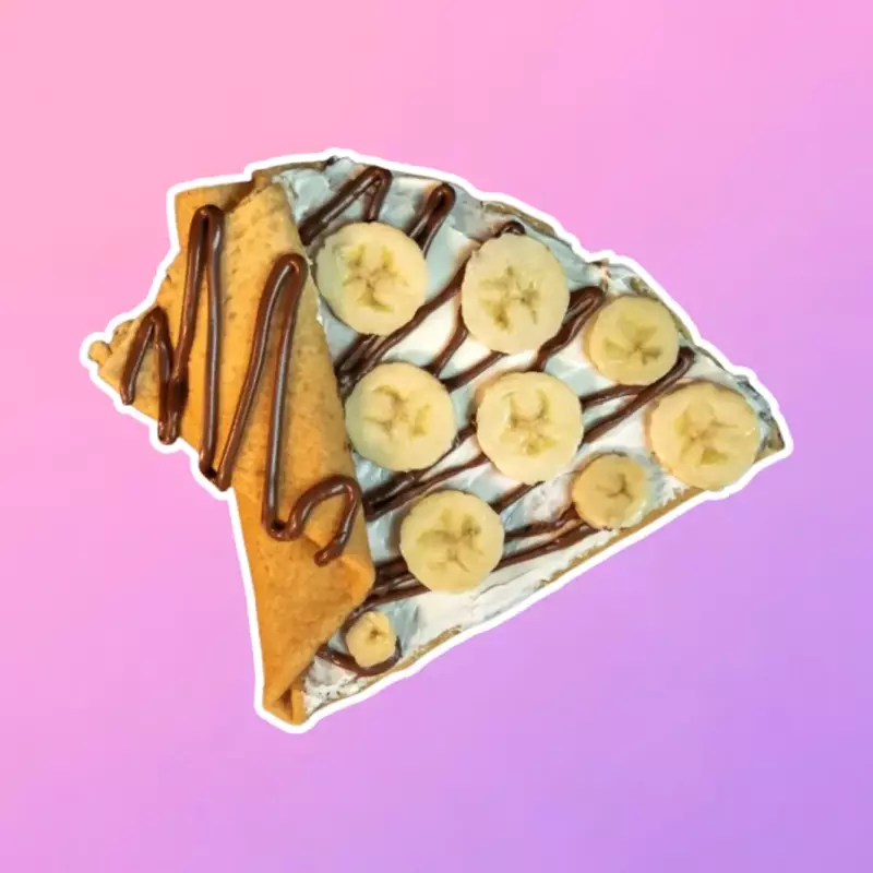 Crepa Choco-plátano con crema