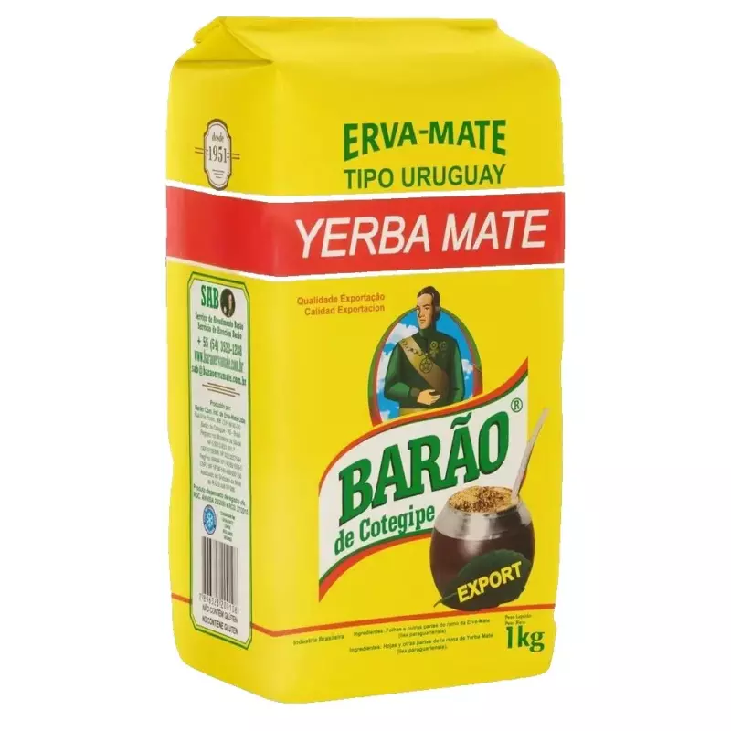 Erva Mate Barão Tipo Uruguay 1kg