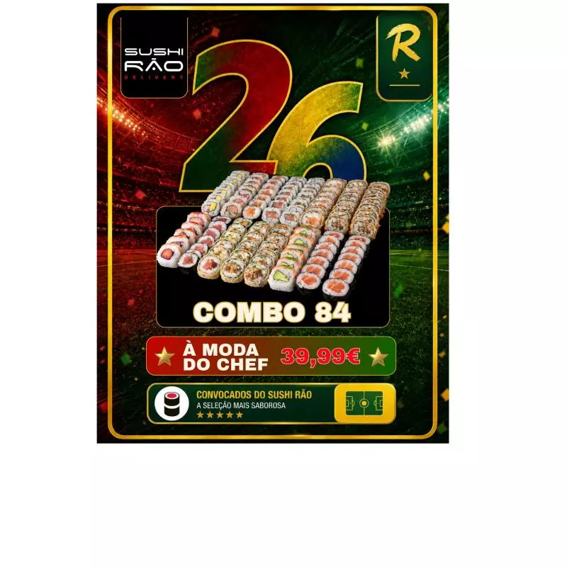 🎉 Combo 84 Rolls à moda do Chef