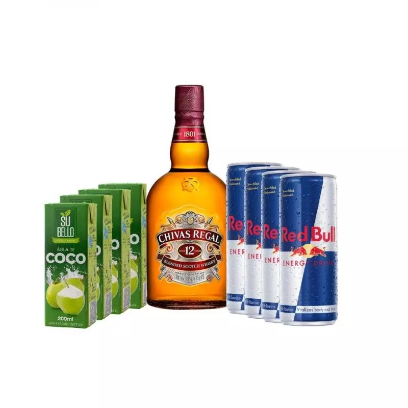 Chivas Regal 12 Anos 1L + Red bull