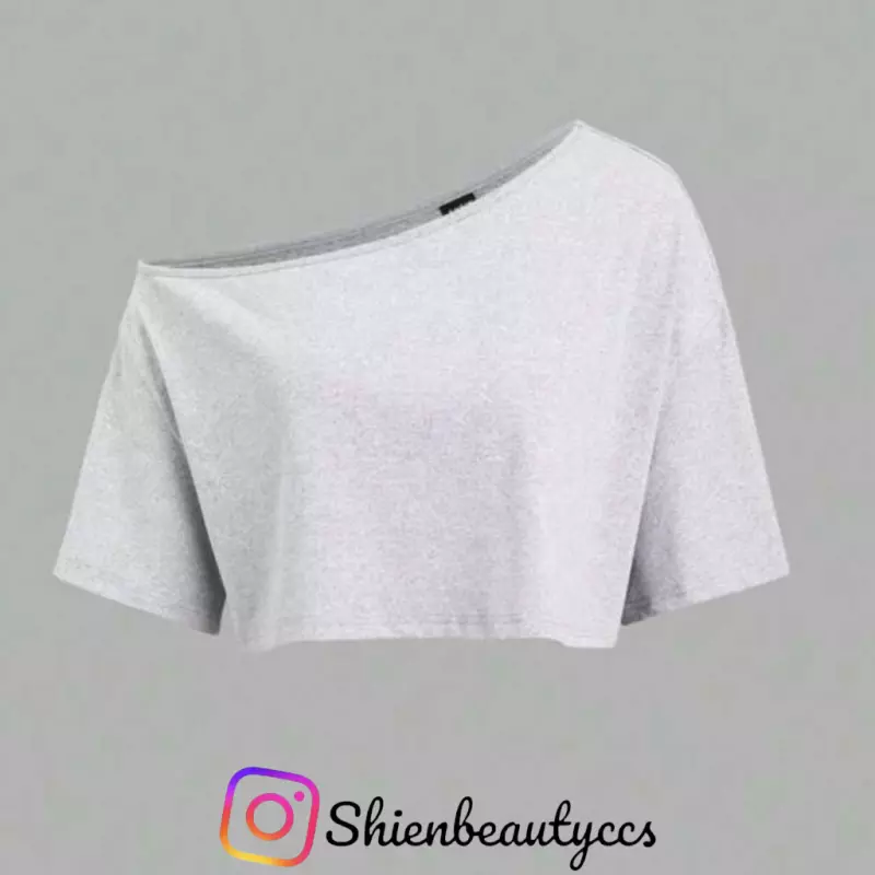 Camiseta crop oversize