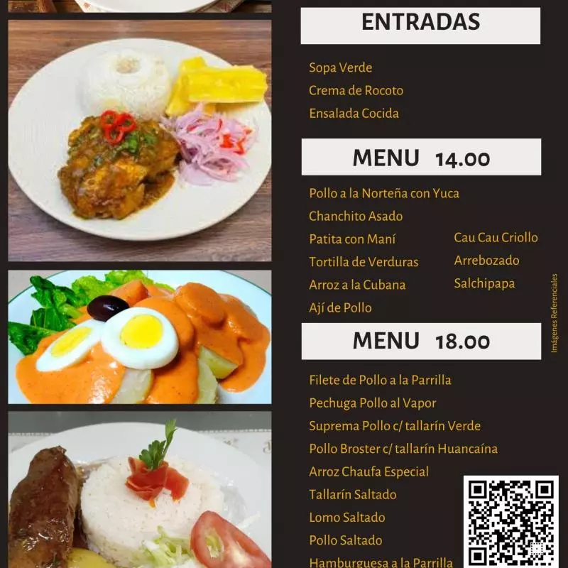 Menú 18.00 soles
