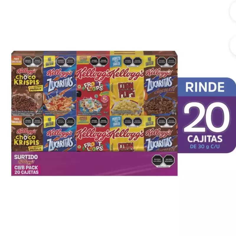 KELLOGGS SURTIDO 20 PZAS