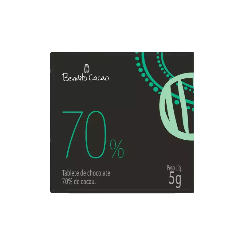 Tablete Bendito Cacao 70% Cacau 5g
