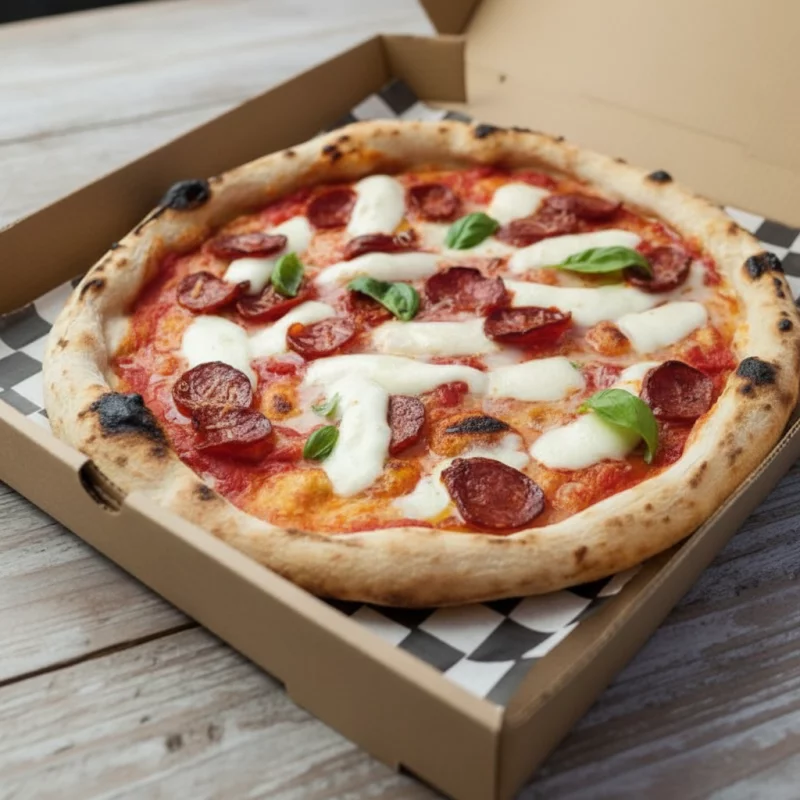Pizza Diavola de la casa