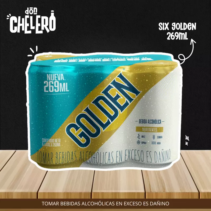 SIX GOLDEN LATA X269ML