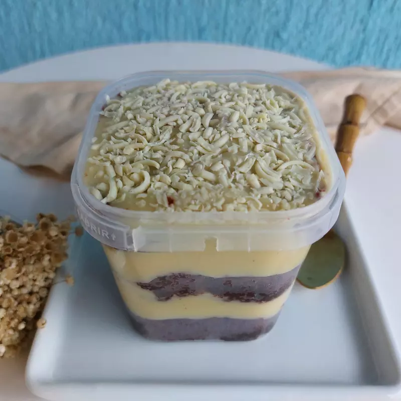 Bolo no pote chocolate branco 380g