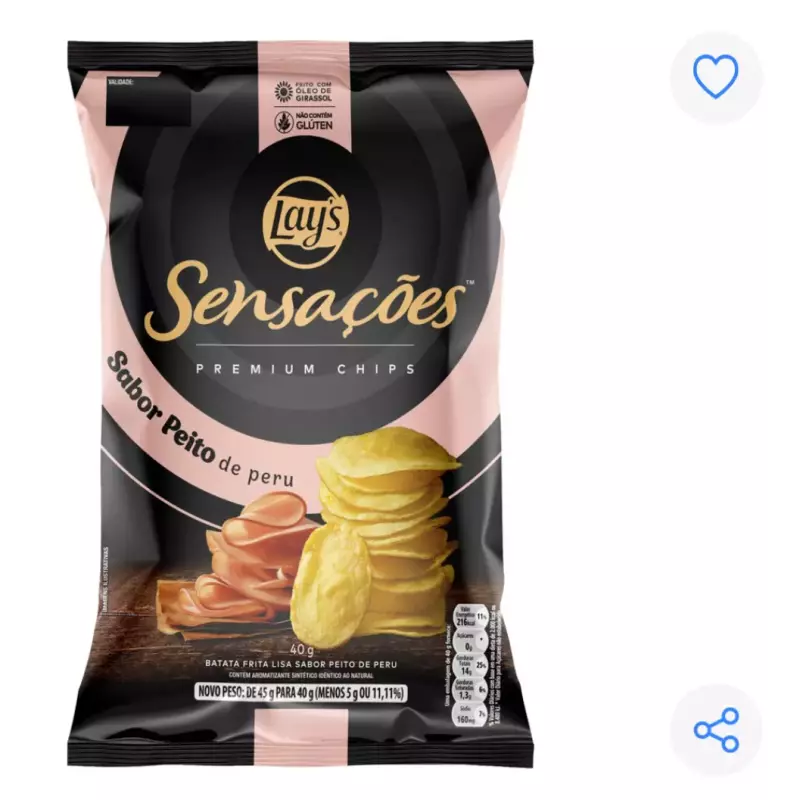 Batata Sensações peito de peru 40g