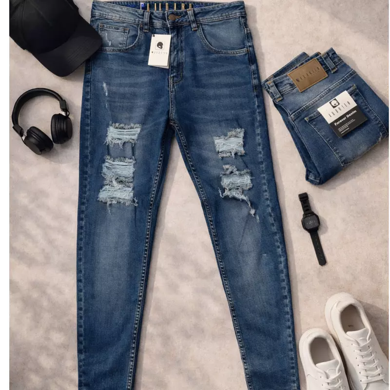 Jean Skinny Azul Rasgado Urbano ProX