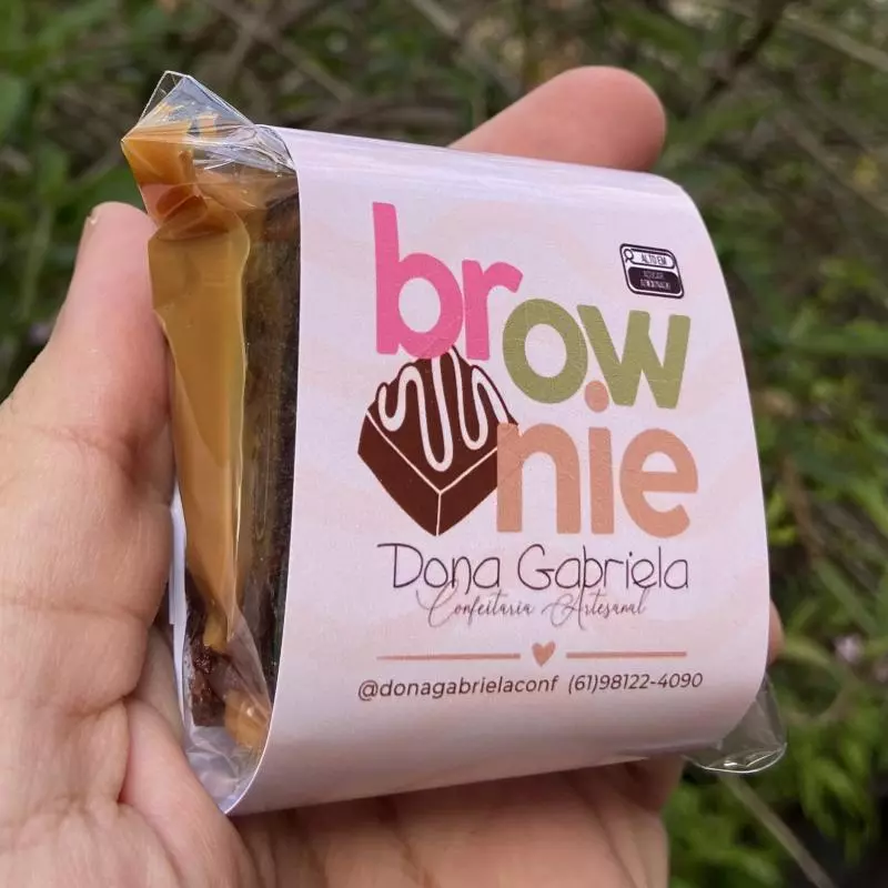 Brownie Recheado com Doce de Leite