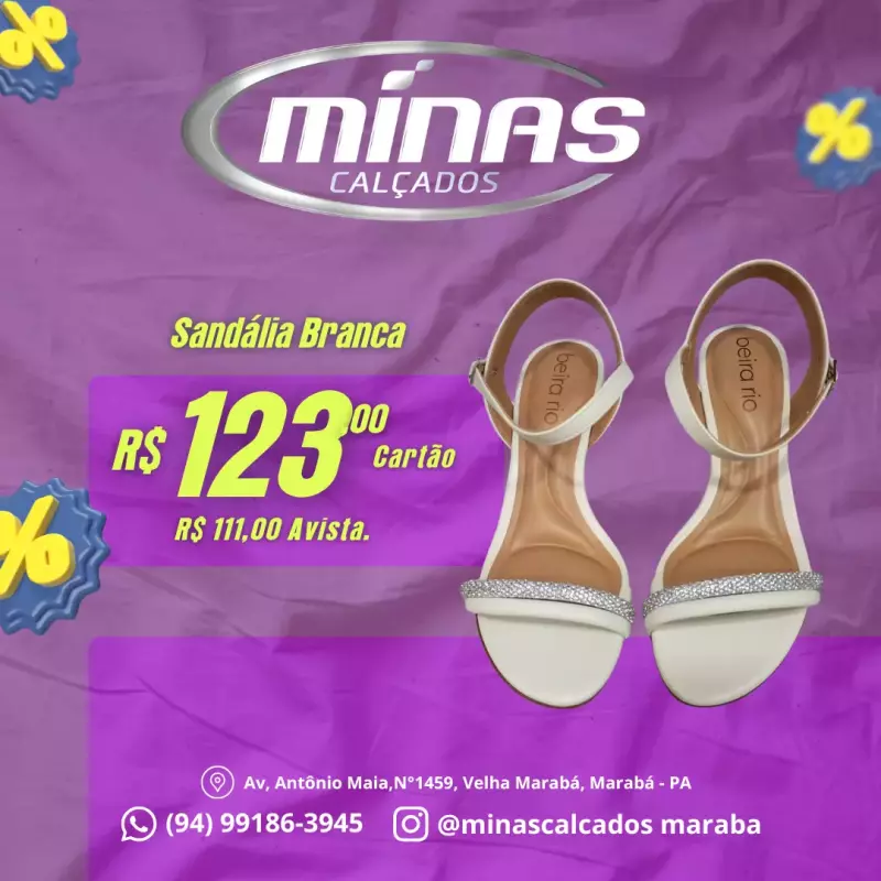 Sandália Branca RF:83081445