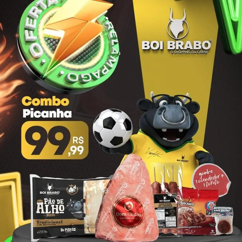 COMBO RELÂMPAGO  PICANHA DOM GLUTÃO