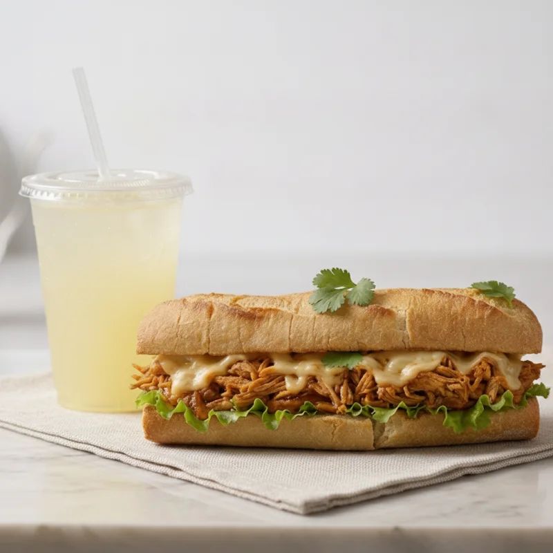 Sandwich casero de pollo + bebida