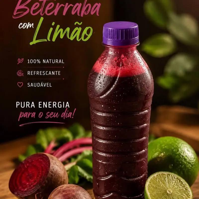 Suco de beterraba com limão 500ml