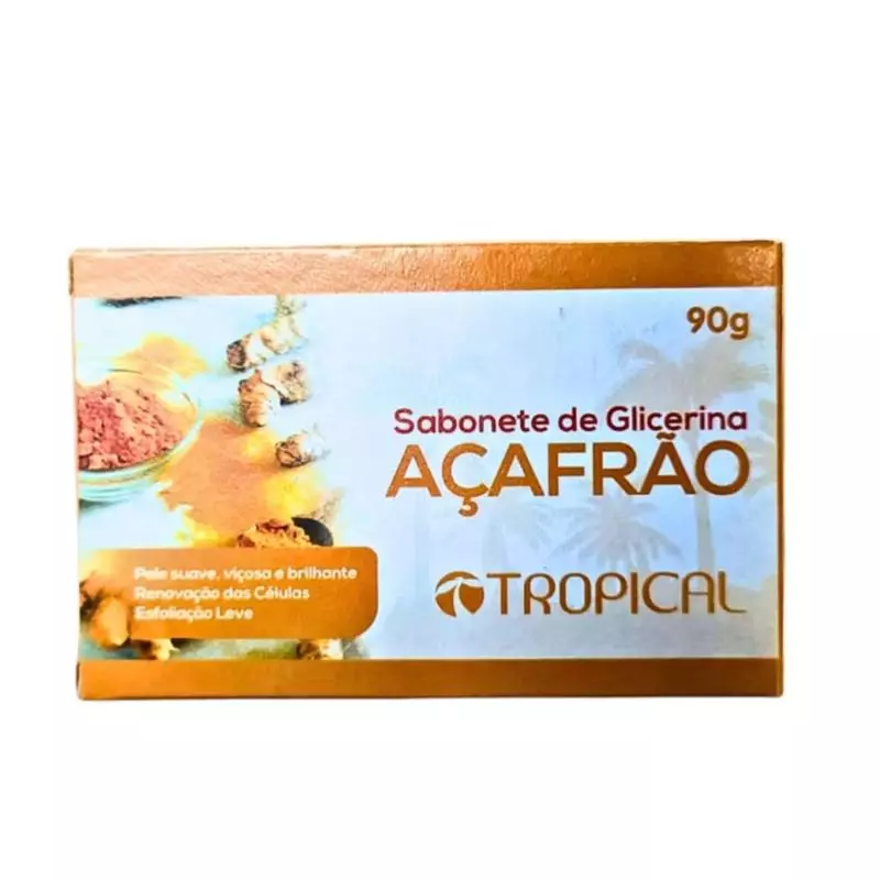 SABONETE DE GLICERINA AÇAFRÃO