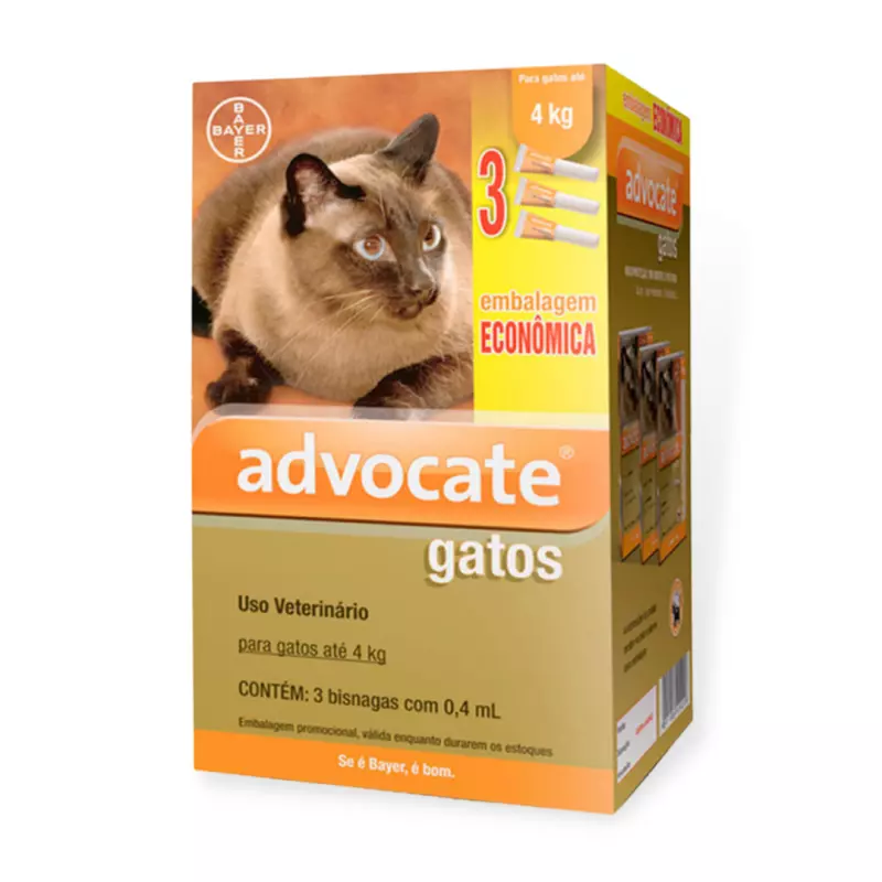 ADVOCATE GATOS 3 X 0.4 M - CAIXA COM
