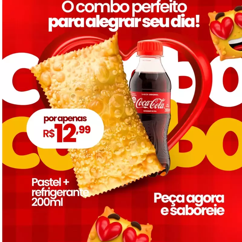 1 PASTEL+REFRIGERANTE 200 ML