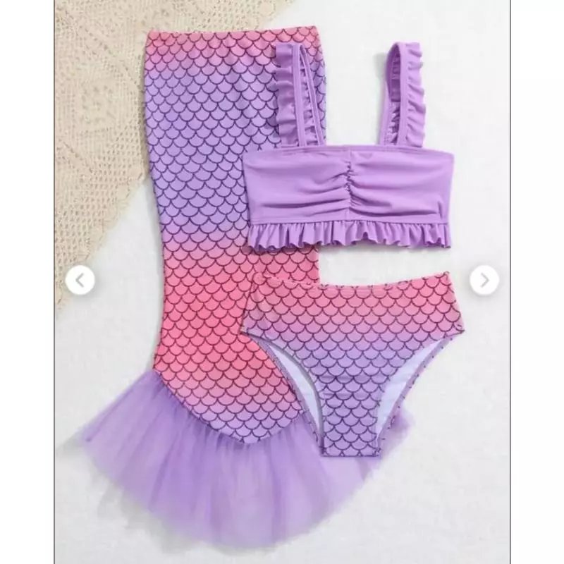 Traje 3 piezas cola de Sirena