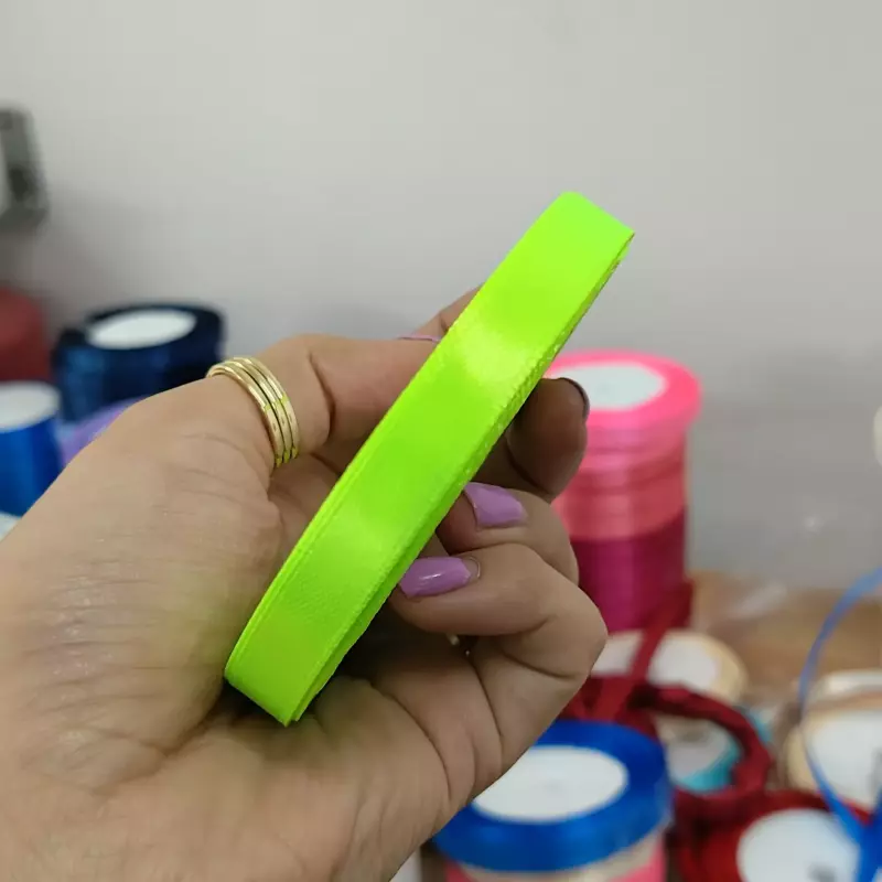 Cinta Raso Verde Neon