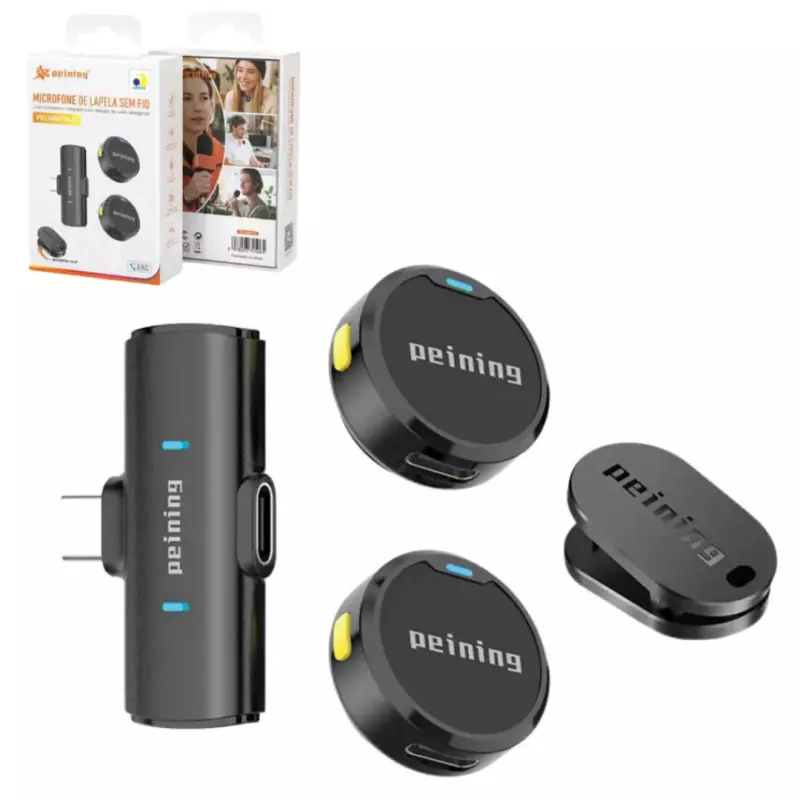 MICROFONE LAPELA TIPO-C PEI-MKF16-C