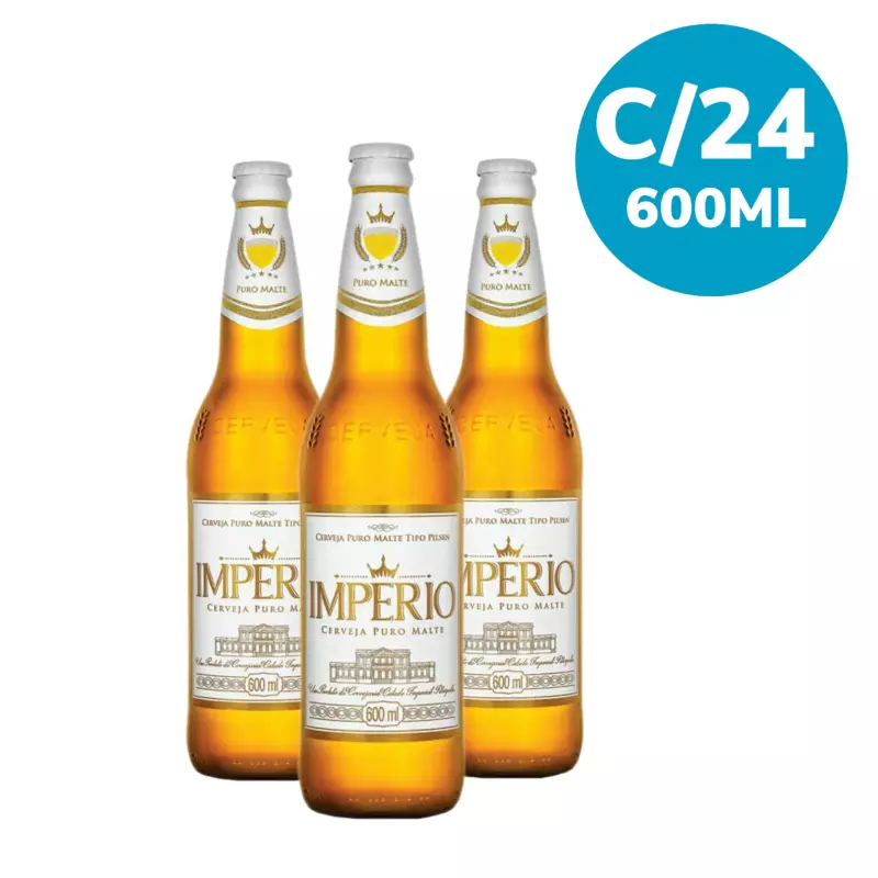 Caixa C/24 Império Puro Malte 600ml