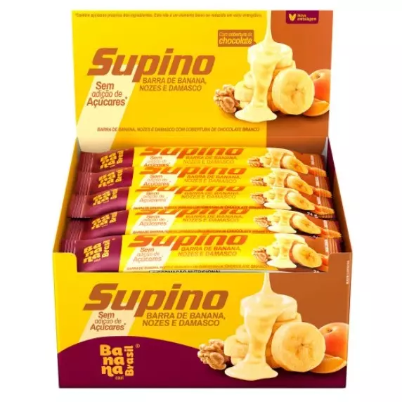 Supino Banana, nozes e damasco