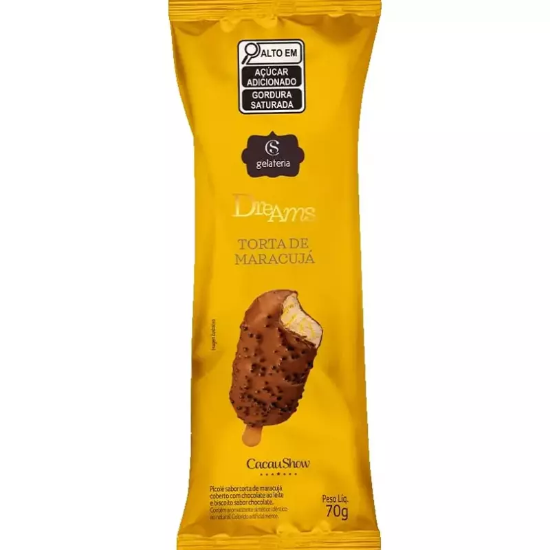 Sorvete Dreams Torta de Maracujá 70g