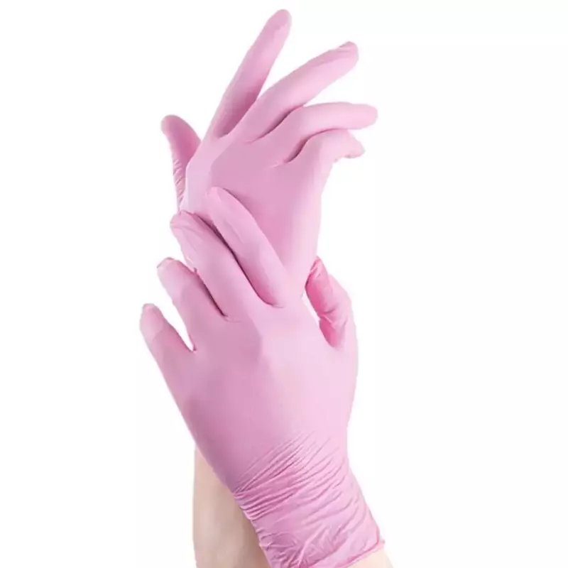 Guantes rosados