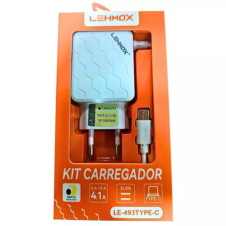 CARREGADOR LEHMOX TIPO-C LE-493
