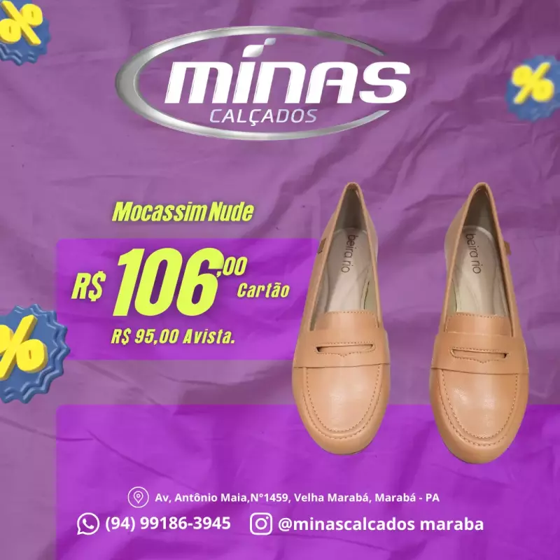 Mocassim Nude RF:4309101
