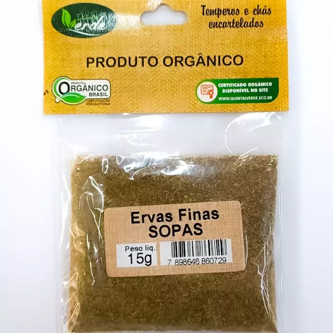 ERVAS FINAS ORG. SOPAS 15gr
