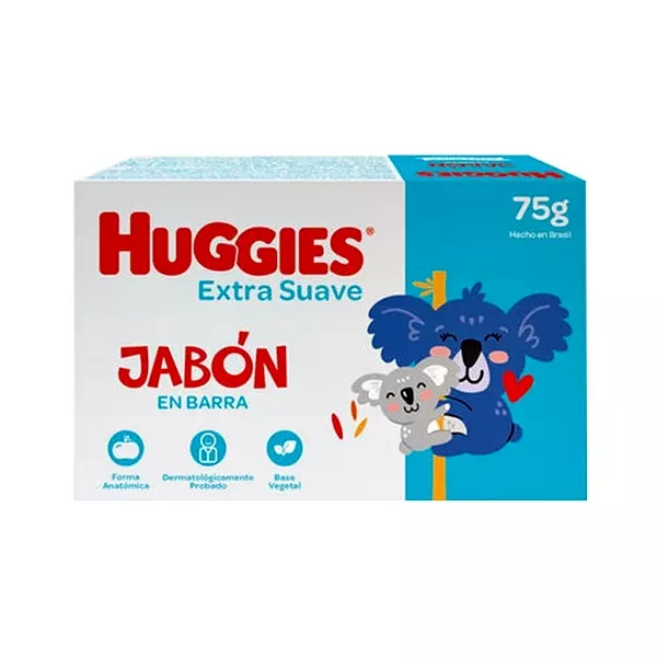 Huggies E. Suave Jabón Barra x 75 g