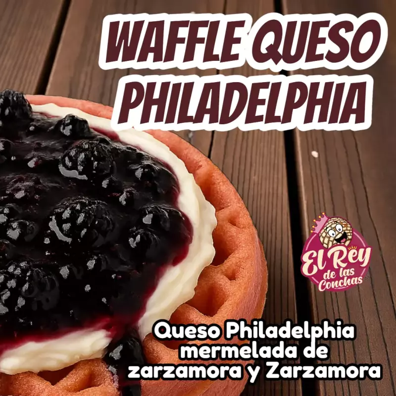 Waffle Queso Zarzamora