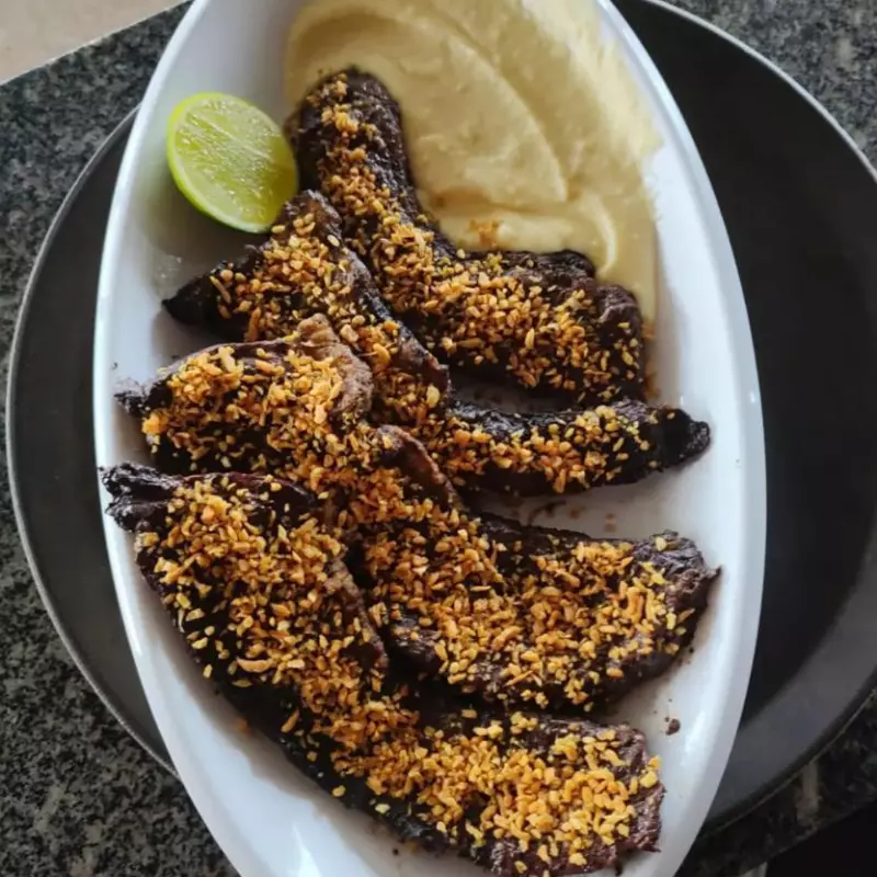 Picanha ao alho crocante