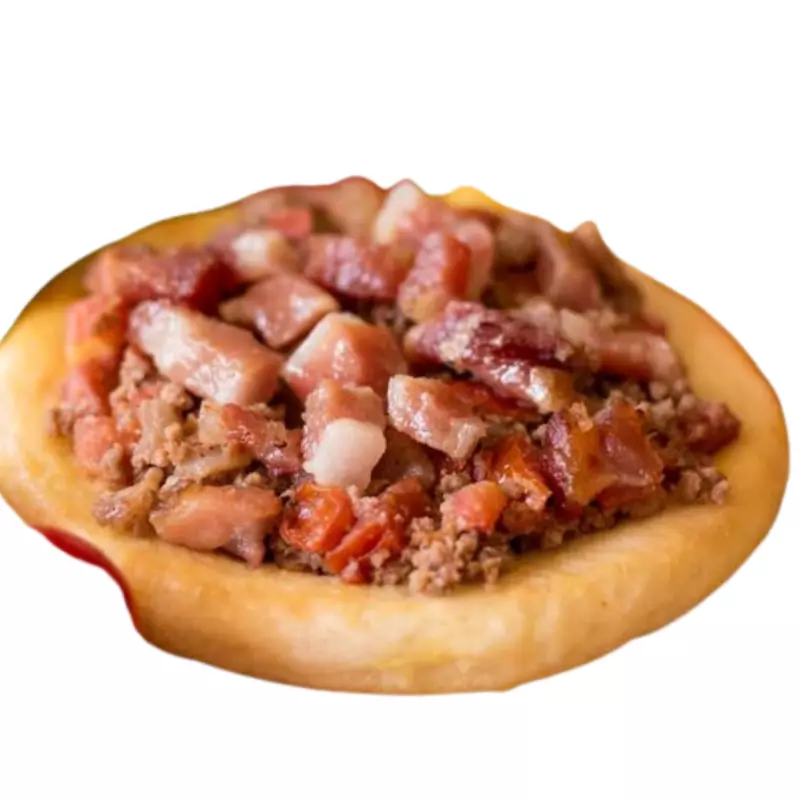 ESFIHA CARNE COM BACON