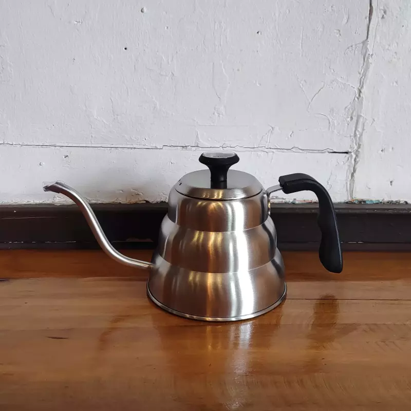 Tetera cuello cisne con termómetro